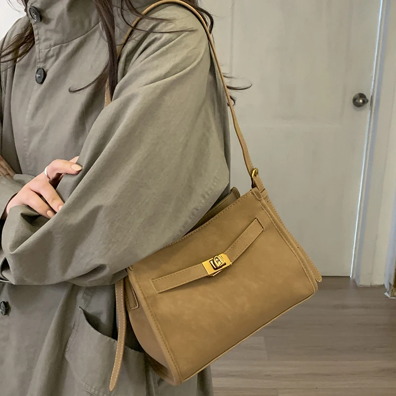 

Casual Women PU Leather Shoulder Bag High Quality Ladies Crossbody Bags for Women Fashion Female Handbags Zipper Messenger Bags