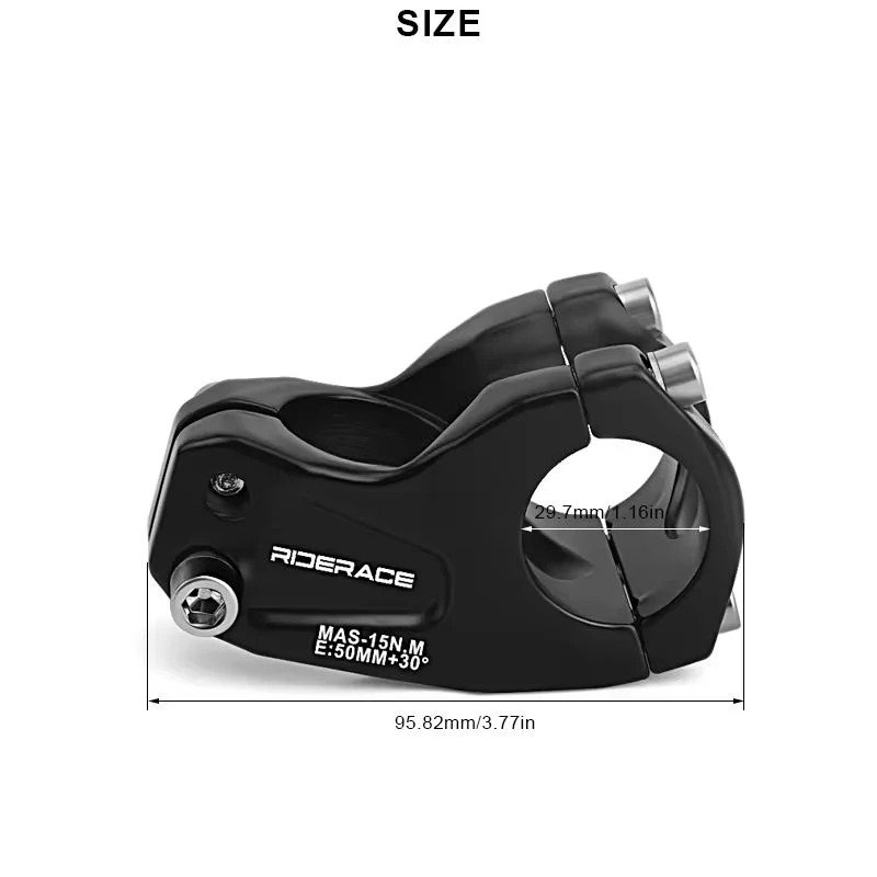 جذع دراجة 30 درجة 50 مللي متر قصيرة دراجة الطريق الجبلية الدراجات 28.6 الجبهة شوكة الجذعية ل 31.8 مللي متر المقود