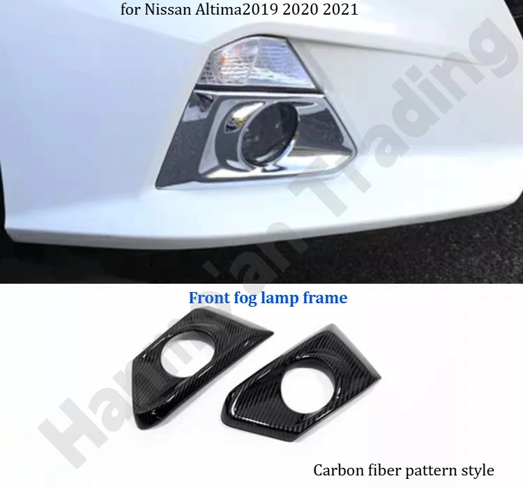 

for Nissan Altima2019~2021 Carbon fiber pattern fog lamp frame sticker/exterior modification accessories/automotive supplies