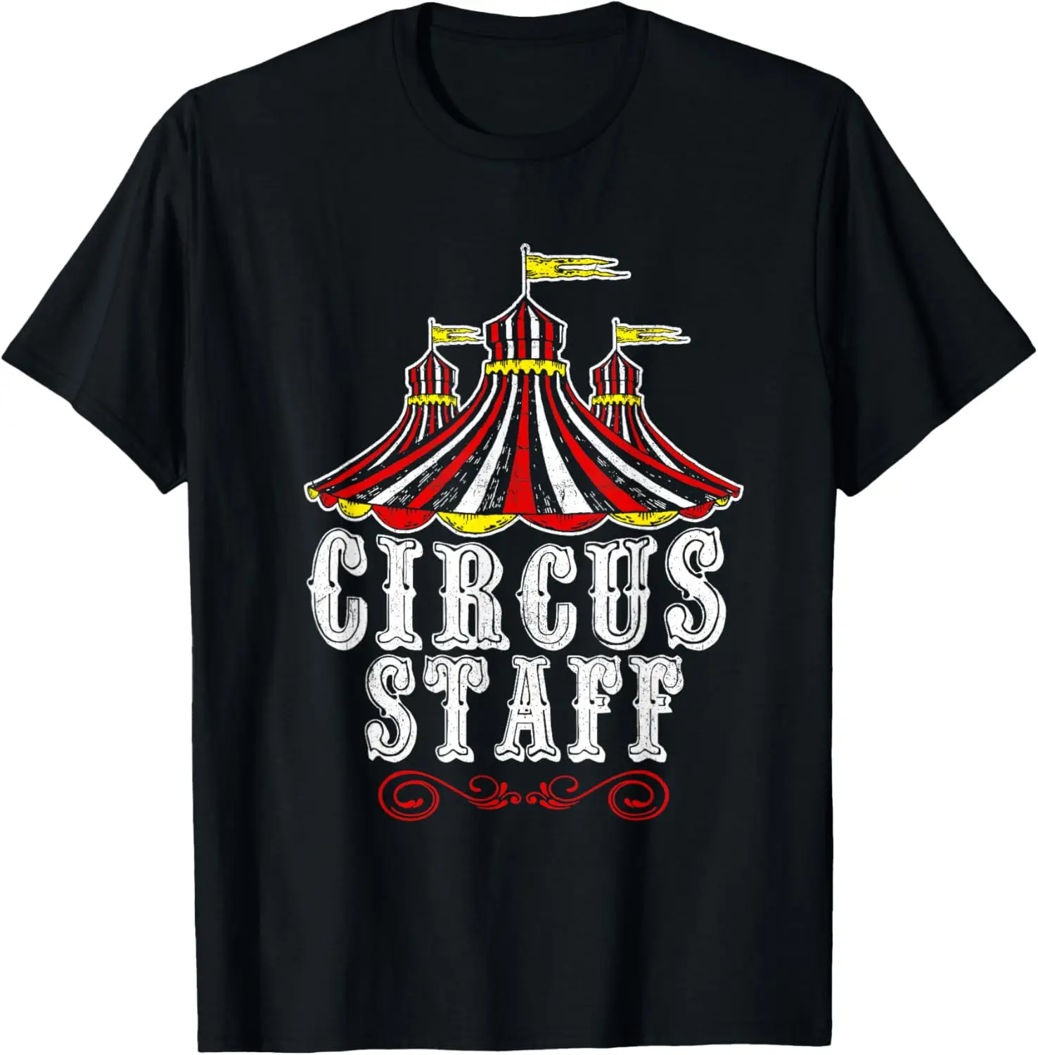 T-shirt da festa vintage a tema carnevale in costume da circo per personale di carnevale