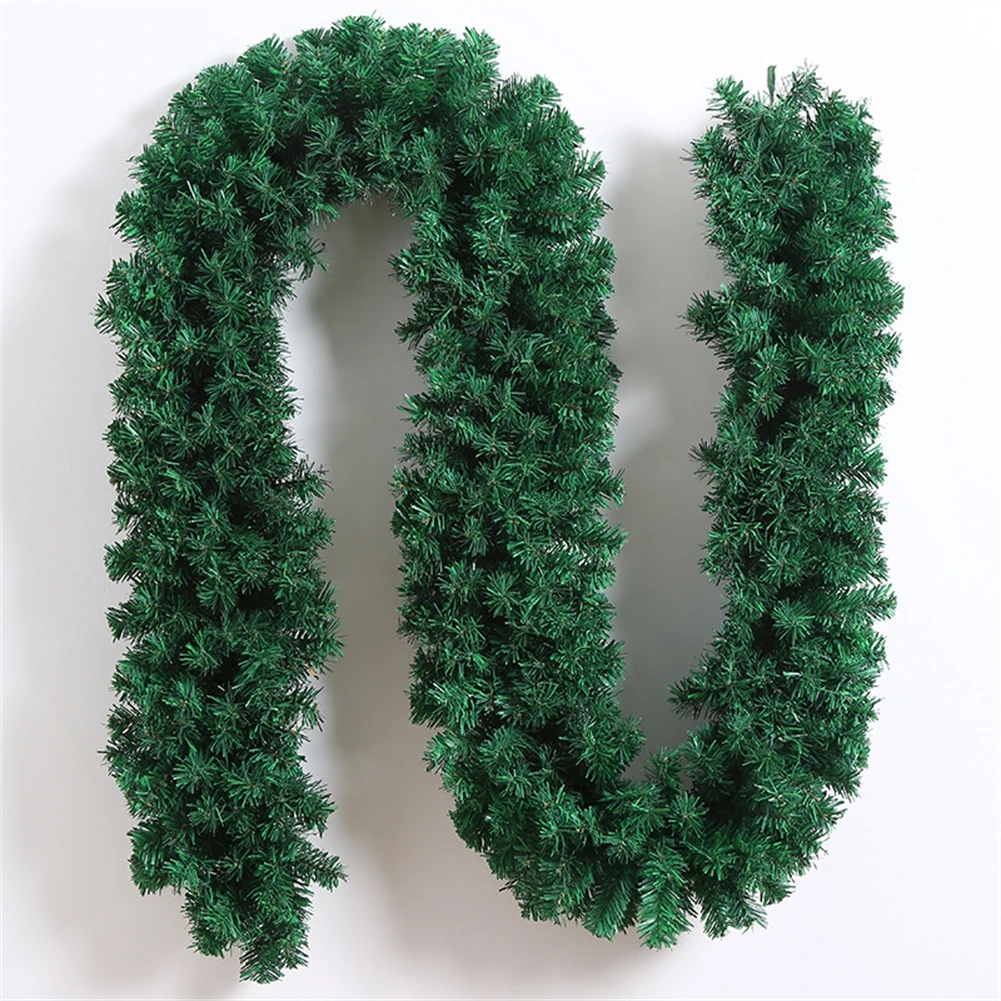 2.7M Artificial Christmas Garland Artificial Pine Leaf Rattan Strip Christmas Decorations 2024 Christmas Pine Tree Rattan Decor