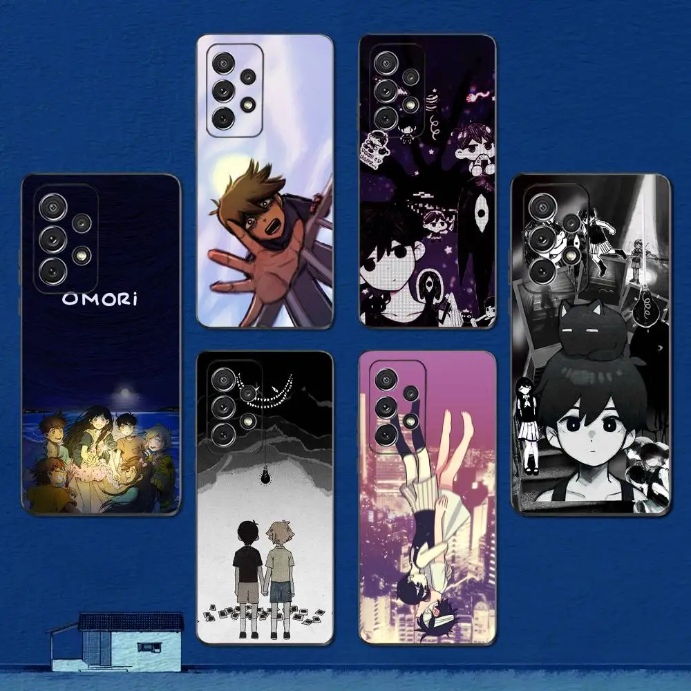 Funda de teléfono psicológica Game O-Omori para Samsung S22,S21,S20,S10,S9,S25,S24,S23,Ultra,FE,Plus,Lite, funda negra de silicona suave