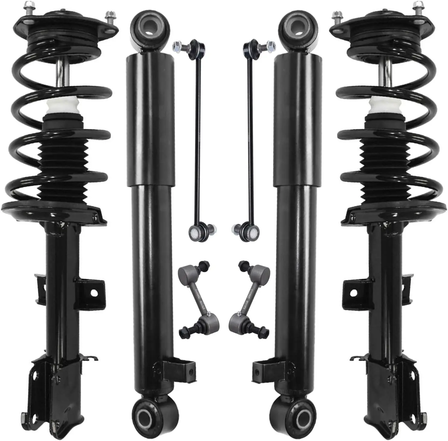 

2011-2013 For Kia 8pc Struts Shocks Kit Front Rear Coil Springs Sway Bars Replacement Suspension 4 Front 2 Shock Absorbers
