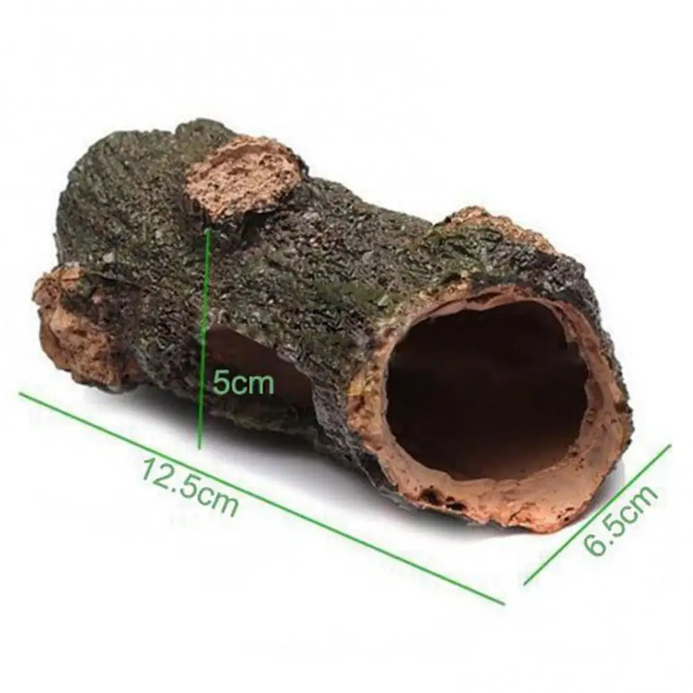 Aquarium Ornament Hollow Hole Log Tree Tunnel Cave Fish Tank Decoration Big Size Fish Tank Decorations Aquarium Accessories