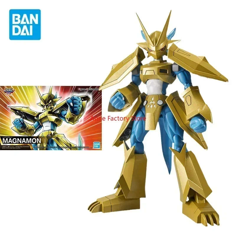 

In stock Original Bandai Digimon Action Characters Anime Assembly Model Firise FRS Magnamon Collection Toy Gifts
