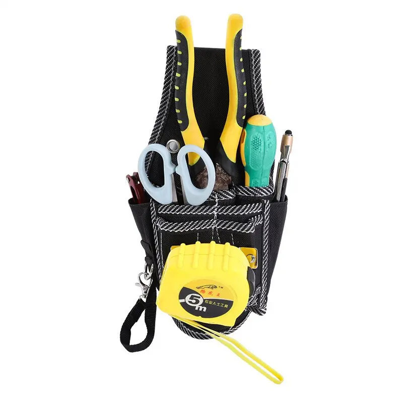 Multifunctional Tool Bag Nylon Fabric Tool Belt Screwdriver Kit Holder Tool Bag Pocket Pouch Bag Electrician Waist Pocket Case