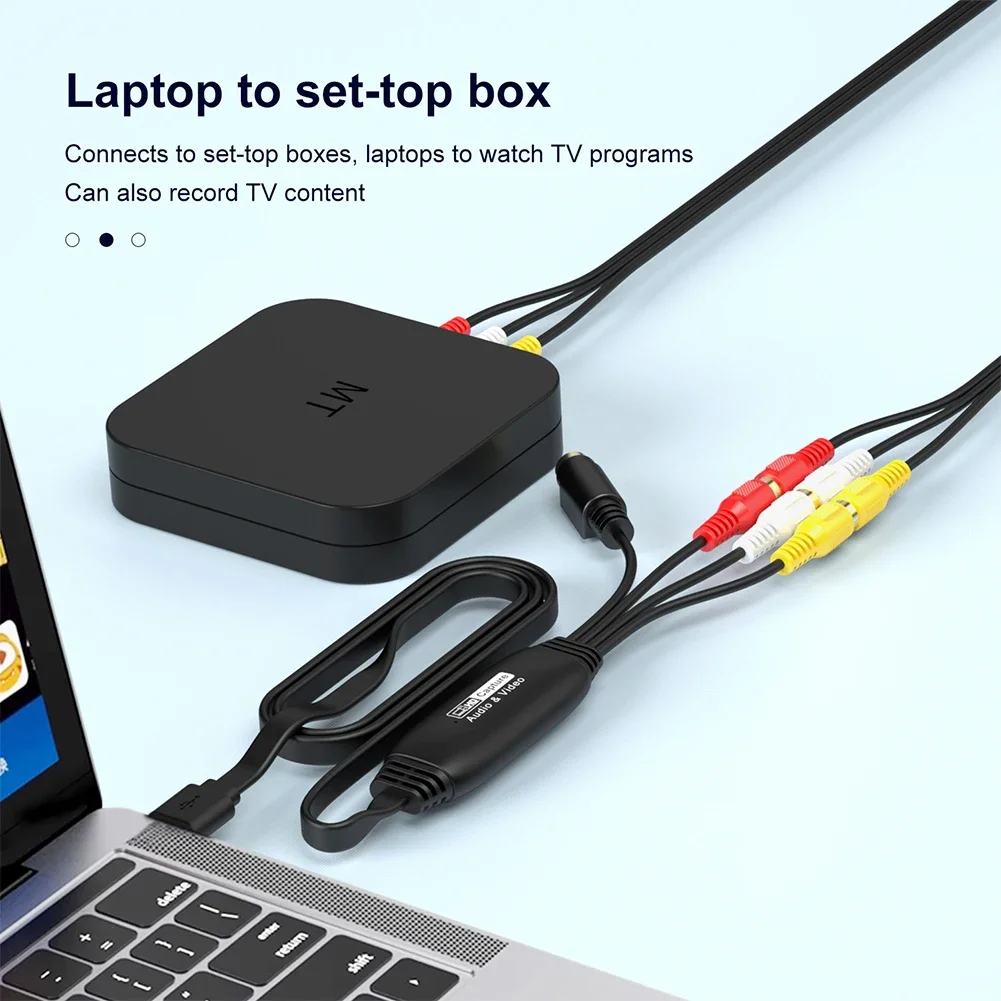 USB Video Capture Card VHS TV DVD VCR To Digital Converter Audio Capture Adapter RCA To USB Video Converter for Windows Mac PC
