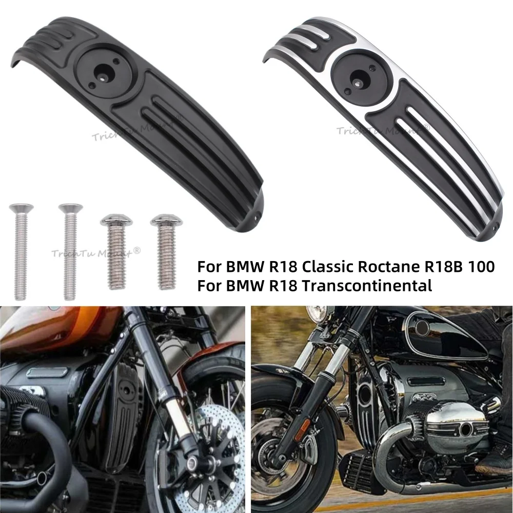 Motorcycle Engine Housing Trim Protector Cover Aluminum For BMW R18 Classic Roctane 100 Years R18B Transcontinental 2020-2024