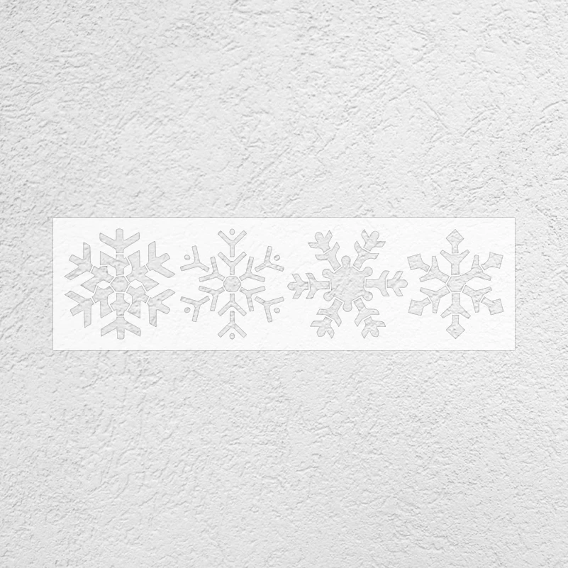60cm - 121cm Stencil For Painting Decor Wall Plaster Putty Decorative Decors Drawing Template Furniture Makers Snowflake S589