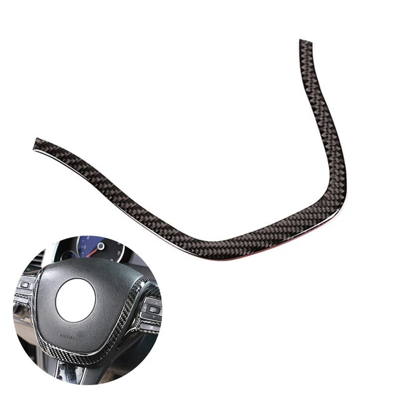 

Для VW Touareg 2011 2012 2013 2014 2015 2016 2017 2018 автомобильный Стайлинг панель рулевого колеса U-образная крышка из углеродного волокна Декор