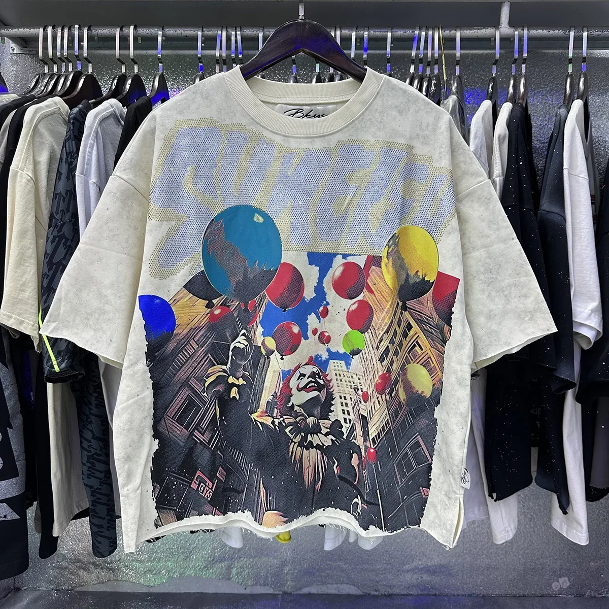 Shinning Bling Diamond Short Sleeve Cropped T-shirts Men Women Rhinestone Print Pattern Cotton Casual Tees Oversized Tops