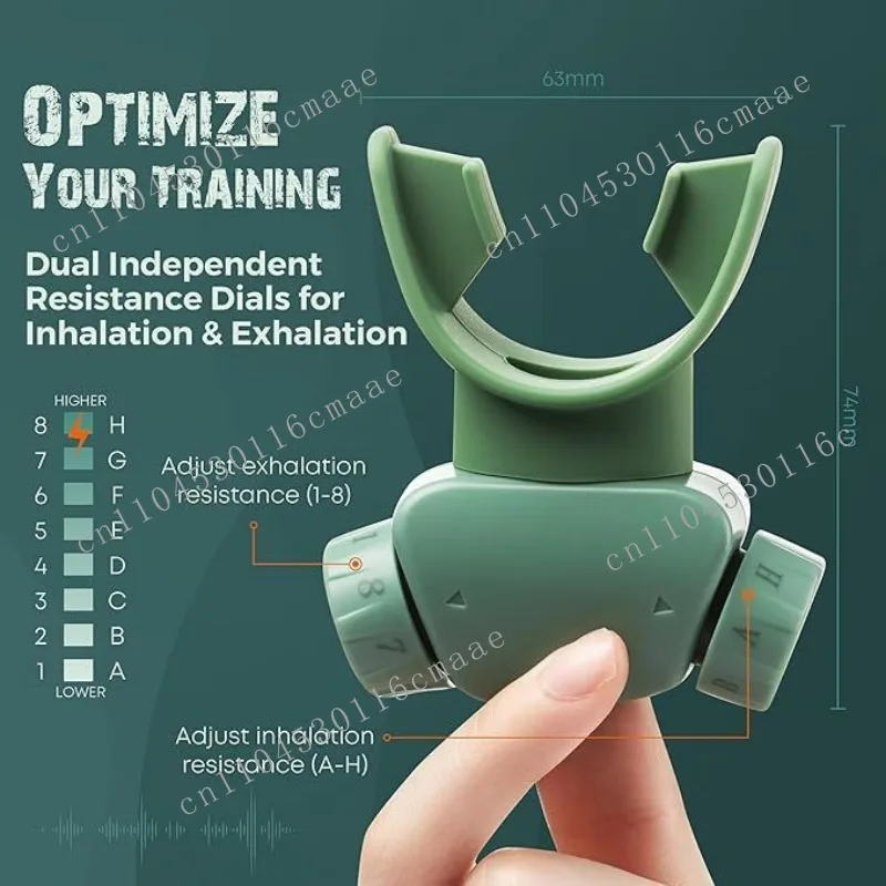 Abdominal breathing trainer with APP, a variety of sparring  tutorials, blowing and suction multi-gear resistance adjustable