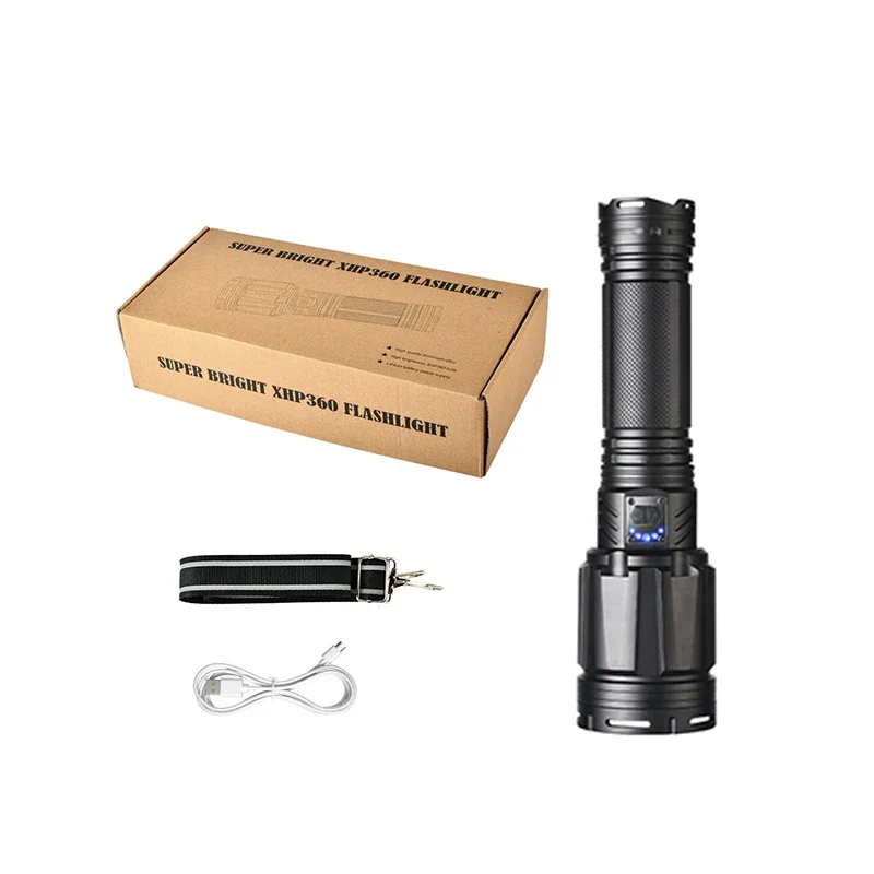 

Long Range Xhp360 Multi-Function Flashlight 15000 Lumens Powerful Rechargeable Led Flashlights