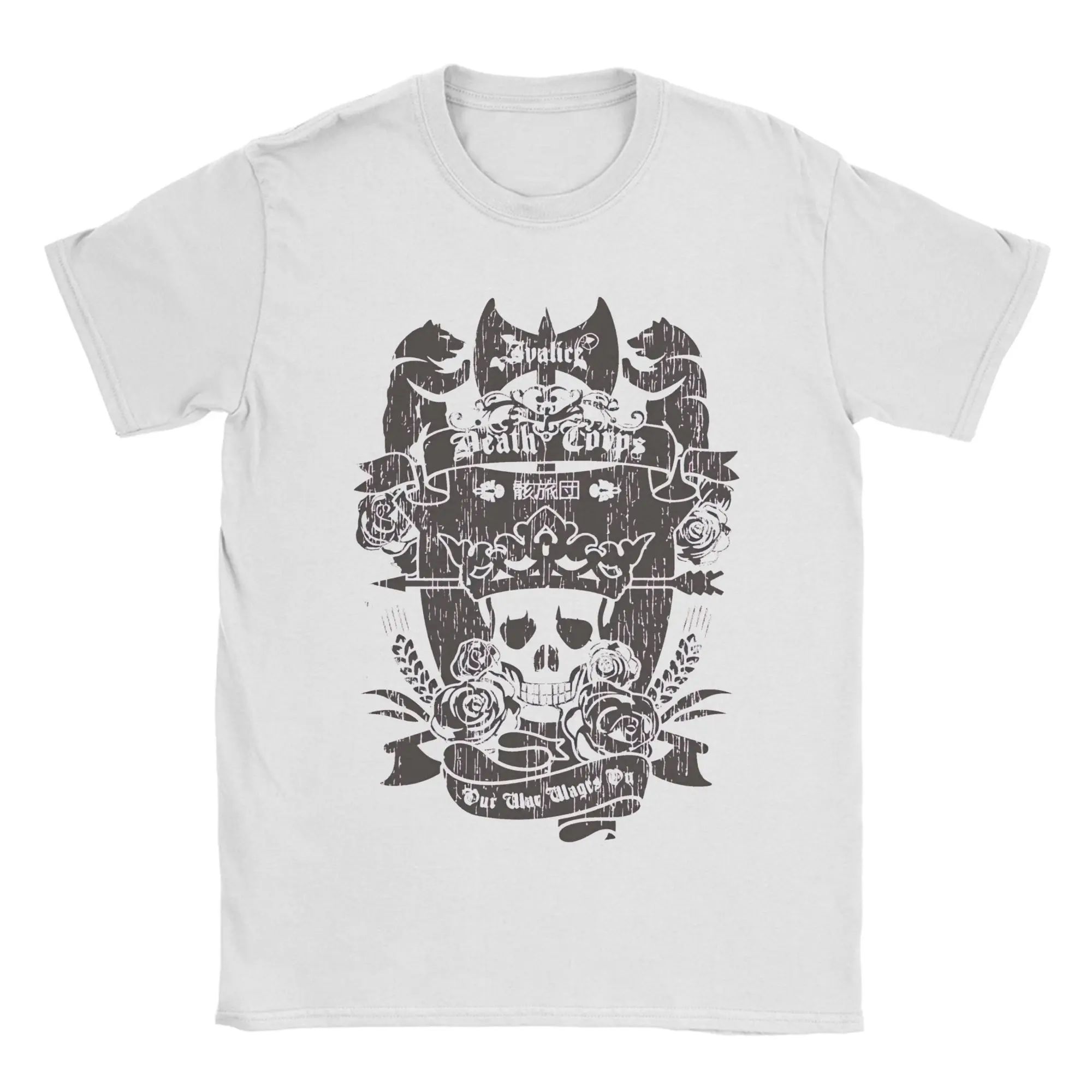 

Мужская и женская футболка FFT Game Ivalice Death Corps, популярная пляжная футболка, винтажная одежда из 100% хлопка с принтом, большие размеры