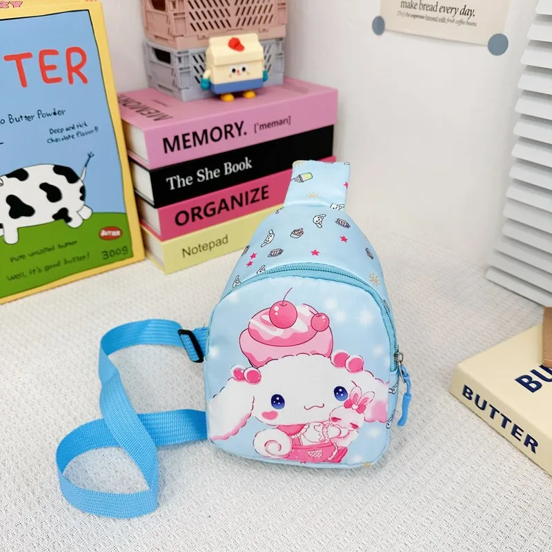 Sanrio Torba na ramię Kuromi Torba na klatkę piersiową dla dzieci Chłopcy Dziewczynki Kawaii Hello Kitty Torba na ramię Podróżny plecak Cinnamoroll