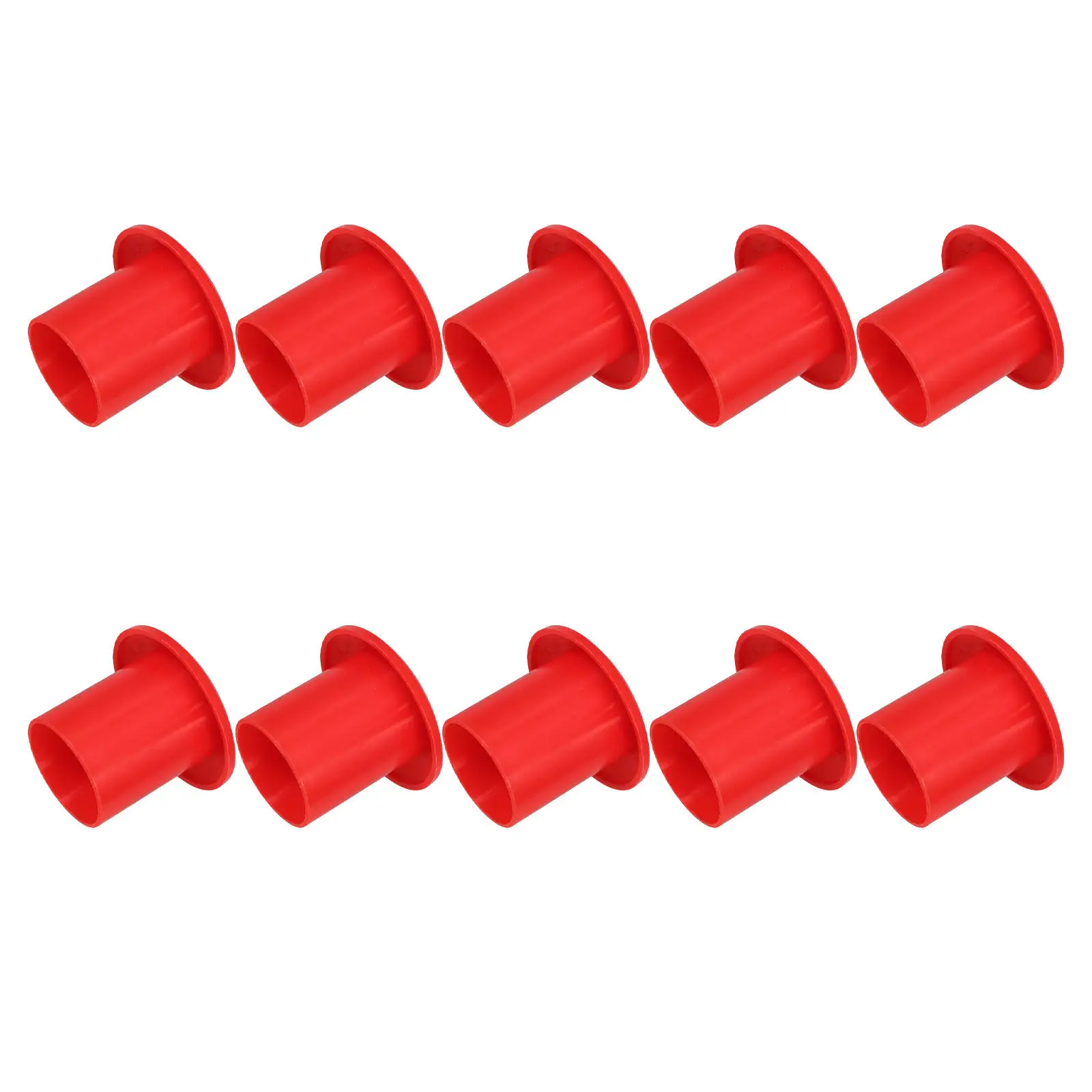 10Pcs Mushroom Rebar Caps Plastic Reinforced Protective Safety Caps Red Rebar Covers for 18Mm-25Mm Construction Site Garden