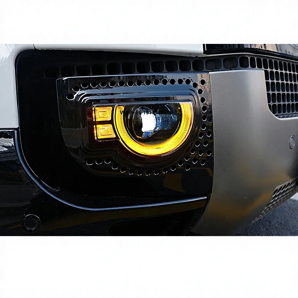 New  Defender Front LED Fog Lights-White & Yellow 25W 12V 6000 lm Retrofit/Upgrade