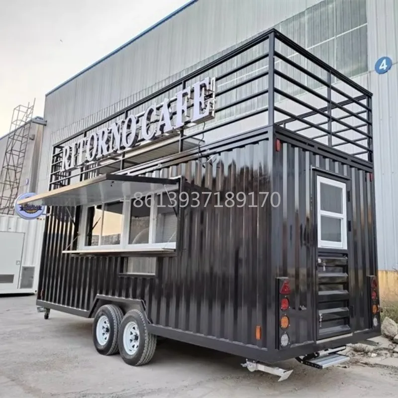 هوت دوج الصين الغذاء شاحنة امتياز مقطورة شوارما شاحنات الغذاء المتنقلة الشارع سريع تقديم الطعام فان شاحنة الغذاء مجهزة بالكامل #4