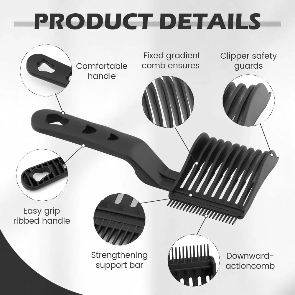 Male Trimming And Pushing Comb Hand-Held Hair Salon Specific Cutting Area Comb Styling Comb Dual Purpose Hair Styling Tools