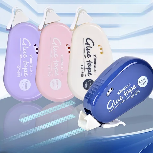 Imagen 2 del producto Cinta adhesiva de doble cara con puntos, cinta de rodillo de 6M x 6Mm, Clip de Collage DIY, álbum de arte, suministros de oficina y estudio, papelería, 4/8 Uds.