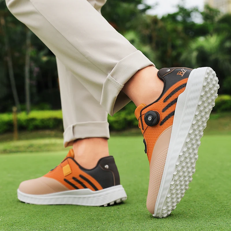 

New Waterproof Golfer Sport Shoes Man Golfing Shoes Non Slip Comfortable Walking Golf Sneaker