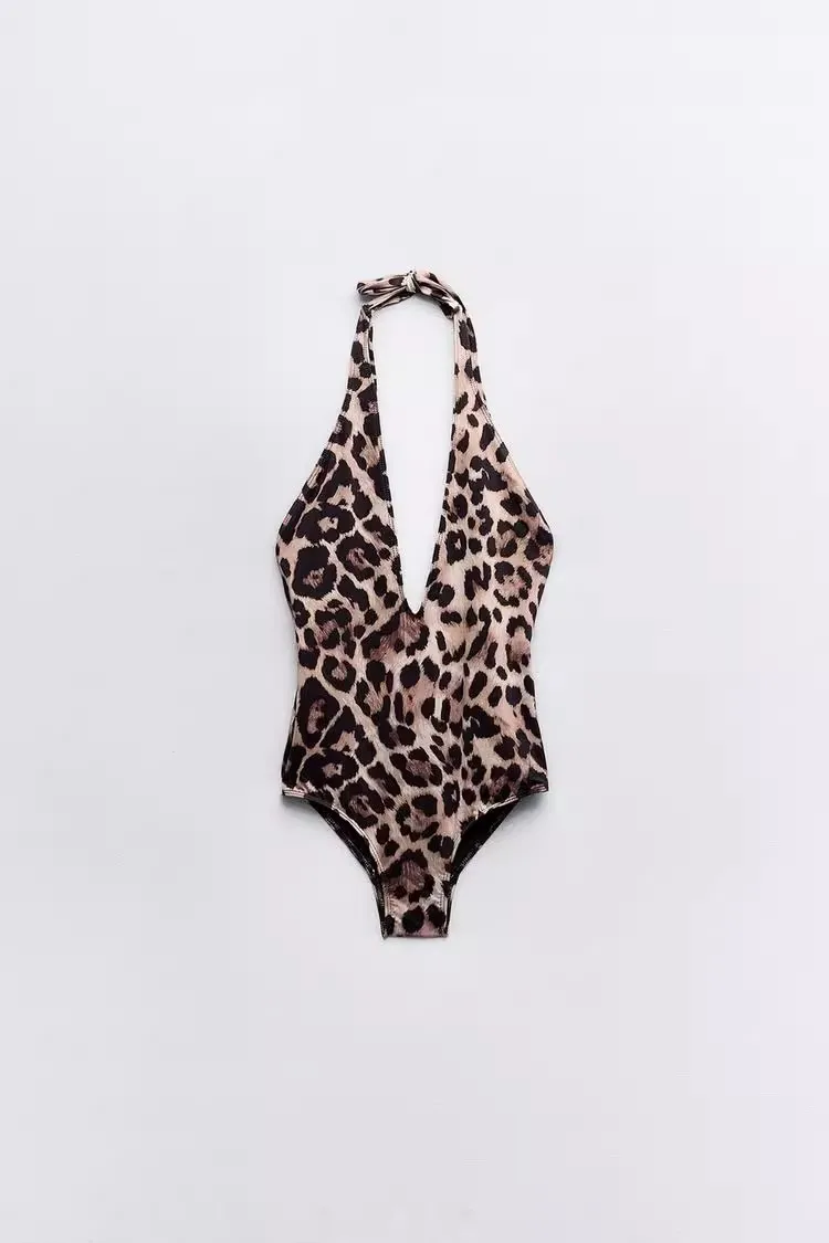 

Ele Animal Print ter Ne Top for Women Sexy Sle Summer 2024 Faion Trendy Women's Clothing Casual Versatile