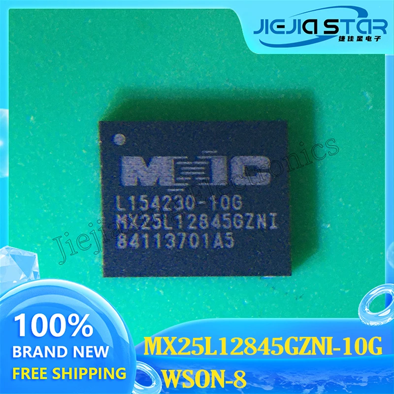 MX25L12845GZNI-10G MX25L12845GZNI WSON8 Chip de Memória para Computador IC 100% novo Eletrônicos