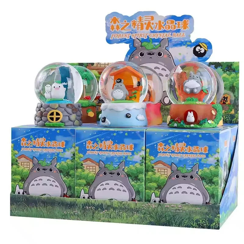 

New Hayao Miyazak Cute Forest Elf Crystal Ball Blind Box Luminous Bedroom Dormitory Desktop Healing Small Ornament