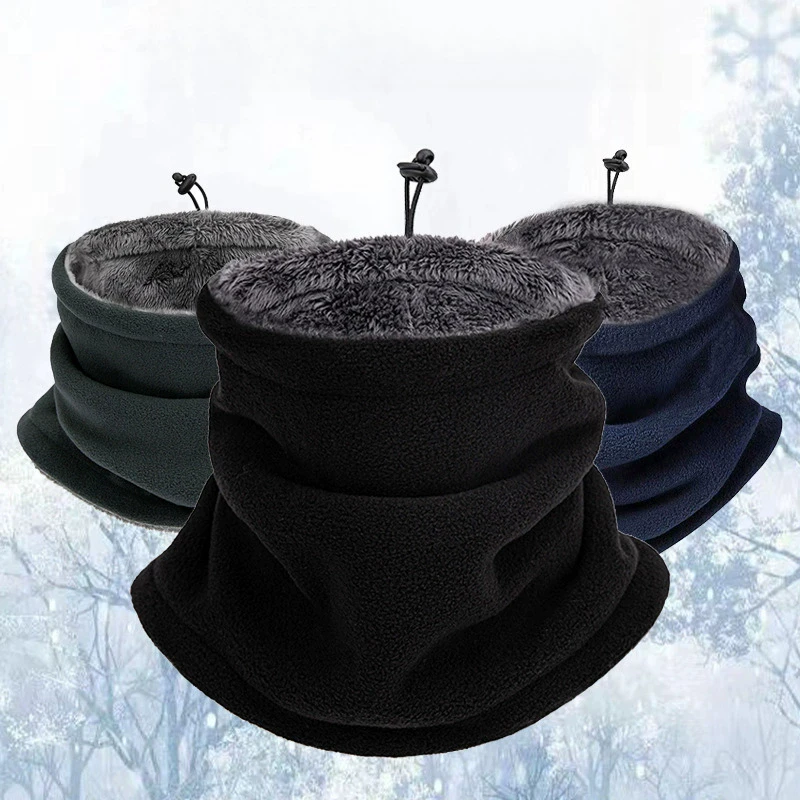 

Мотоциклетная зимняя теплая маска для мужчин и женщин, флисовая шея, уличная теплая ветрозащитная шарф, походная Балаклава, велосипедная маска для лица