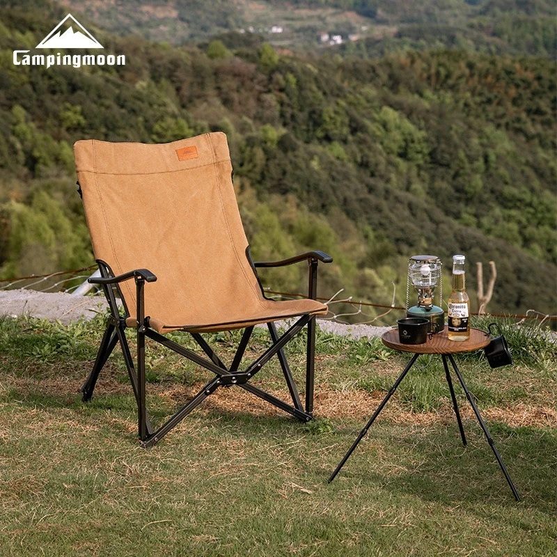 

Складной портативный стул для кемпинга, рыбалки, путешествий и пикников CAMPINGMOON F-1003C-BK Camp Village