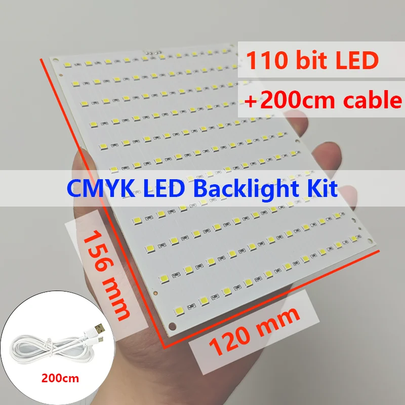 Für Bambu Lab Lithophan Led Panel CMYK Led-hintergrundbeleuchtung Bord PLA Grundlegende CMYK Lithophan Bundle 3D Druck Lithophan Foto