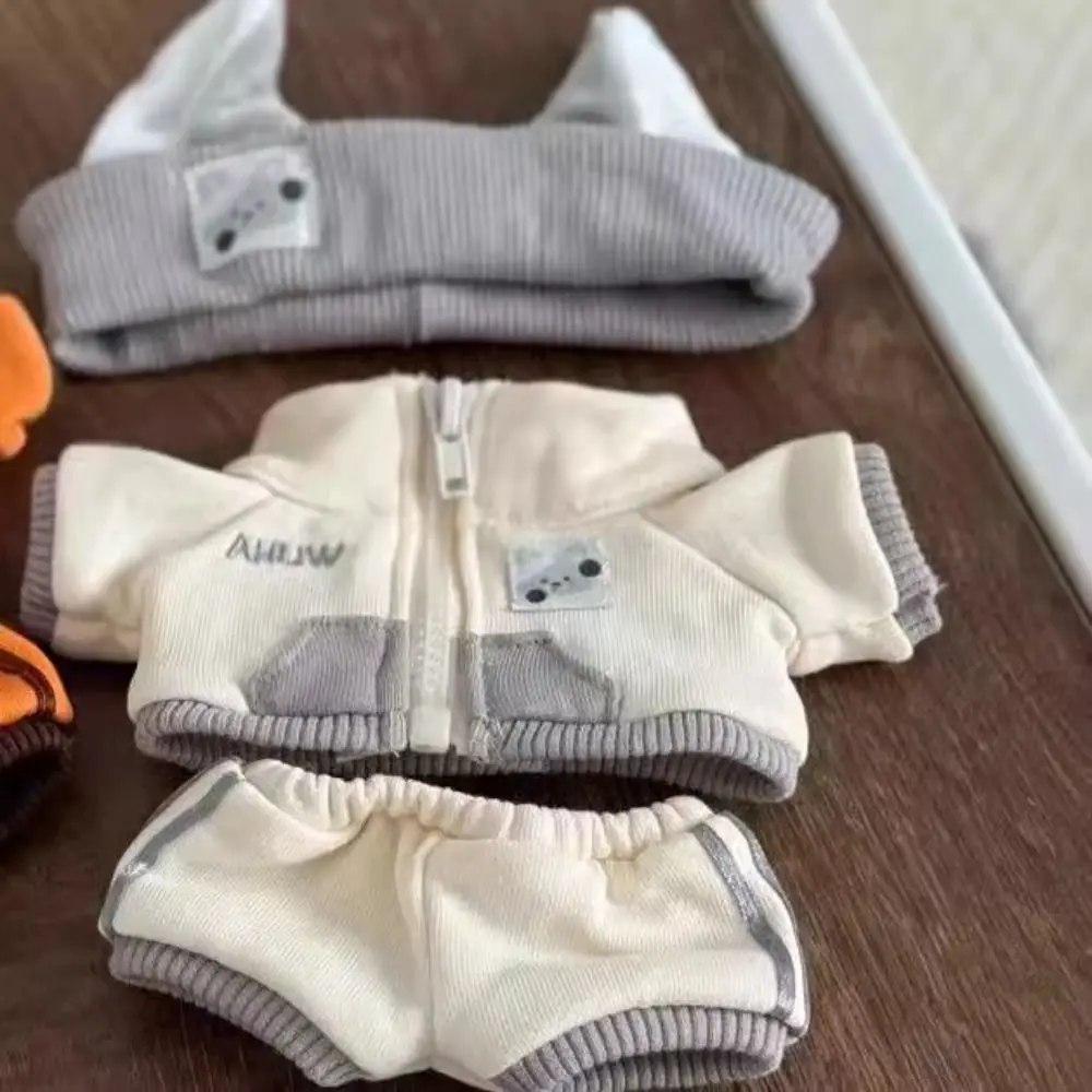 

Fashion Hoodie 20cm Clothes Overalls Shoulder Strap Cotton Doll Clothes Clothing Baseball Hat Set Clothes Doll Accessories