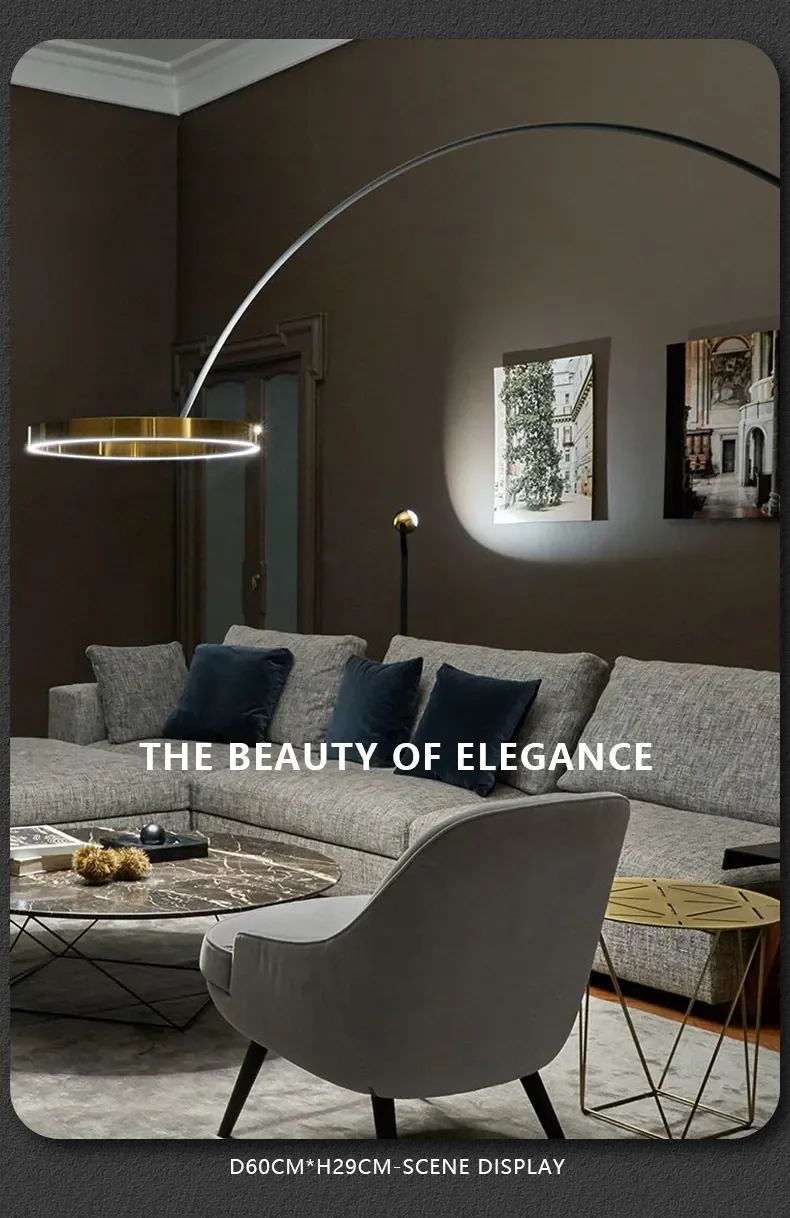Designer Angeln Stehlampe Nordic LED Wohnzimmer Stehlampe Für Villa Schlafzimmer Hotel Indoor Decor Einfache Kunst Hohe Stehlampe – Detail 3