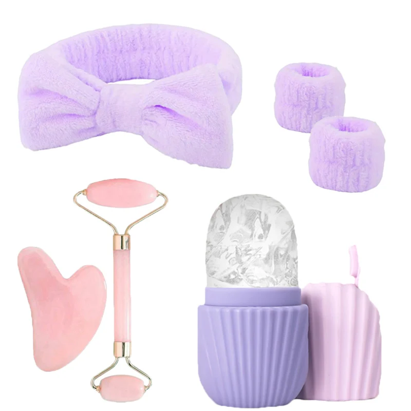 6-piece ice roller facial skin care ice roller set facial roller scraping face tool face washing skin care tool
