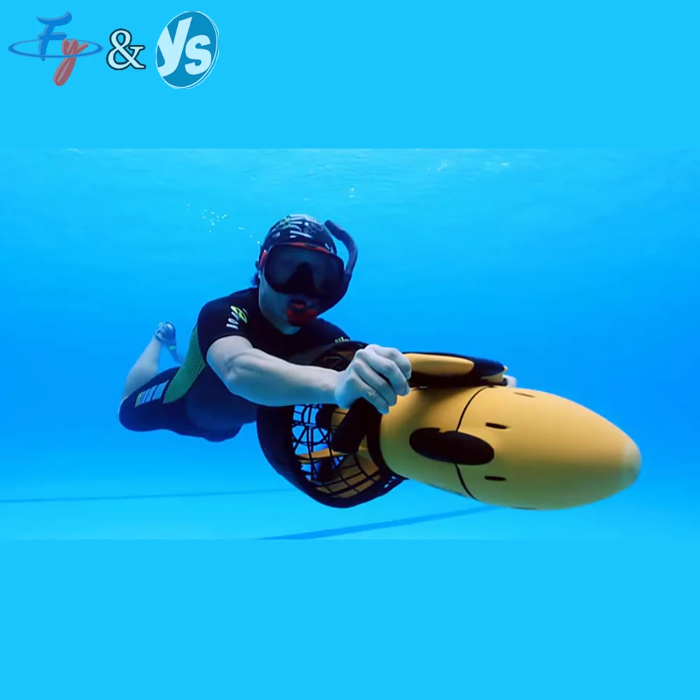 

300W Dual Speed Underwater Scooter, Electric Sea Scooter Propeller for Snorkeling, Diving, Pool Swimming & Water Sports
