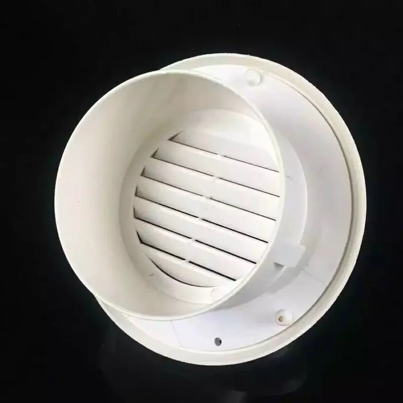 Grille de Ventilation murale ronde en PVC, Grille de Ventilation de plafond, couvercle de sortie de chauffage et de refroidissement, capuchon de Ventilation étanche