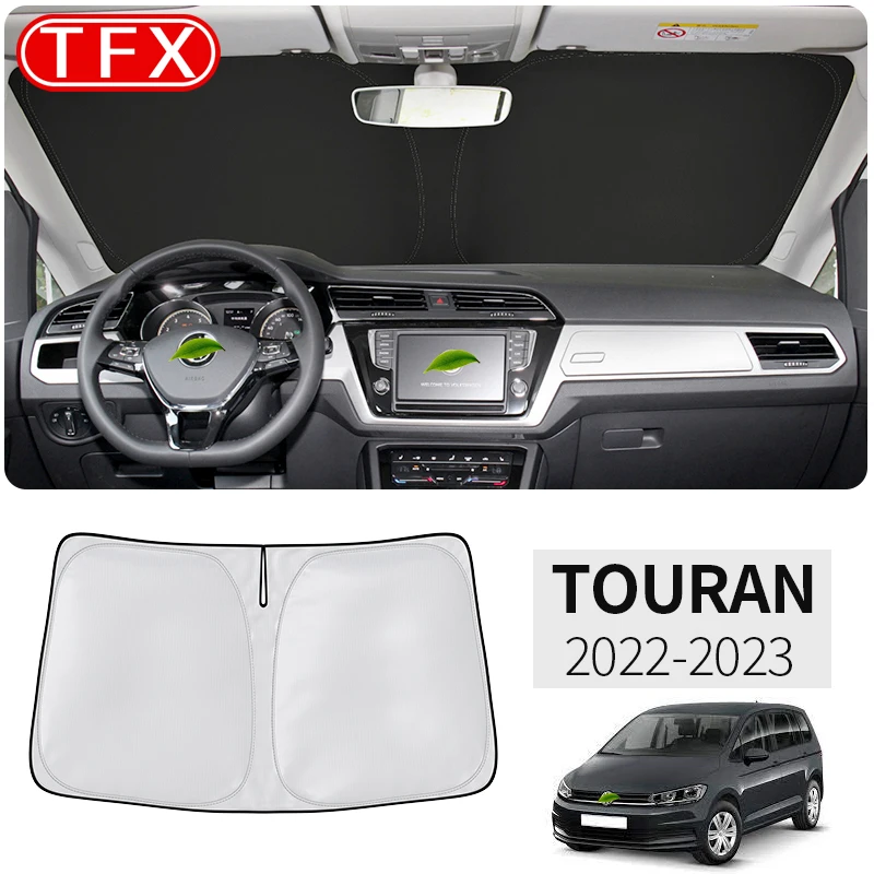 

For VW Volkswagen Touran 5T1 2016-2023 Nano-Insulat Windshield Sunshade Front Window Sun Shade Visor Car Interior Accessories