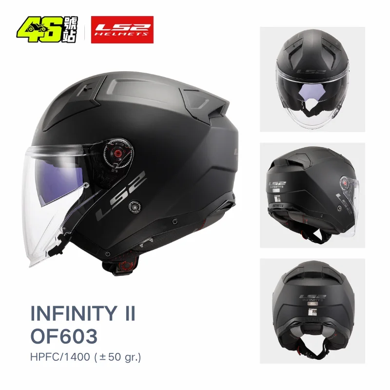 

LS2 OF603 INFINITY II Vintage Open Face Helmet Motorbike Scooter Jet Retro Motorcycle Helmets Casco Moto