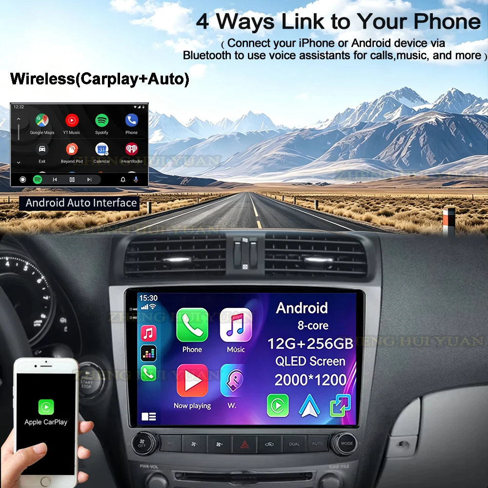 Android 16 Carplay&Auto Radio  - Android Car Stereo 2 Din 8 Core ulasan dan harga