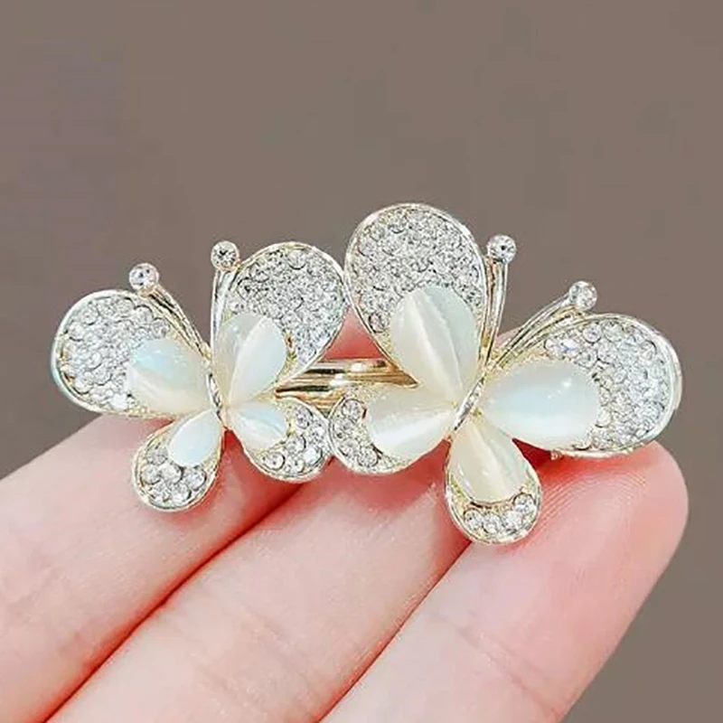 Rhinestone Brooches For Women Opal Trendy Elegant Butterfly Brooch Pins Jewelry Party Wedding Gifts