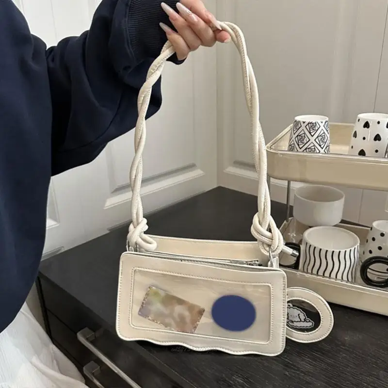 

X5XA Women Bag Lovely Itabag PU Leather Crossbody Bag Fashion Dating Bag Simple Shoulder Bag for Pin Display