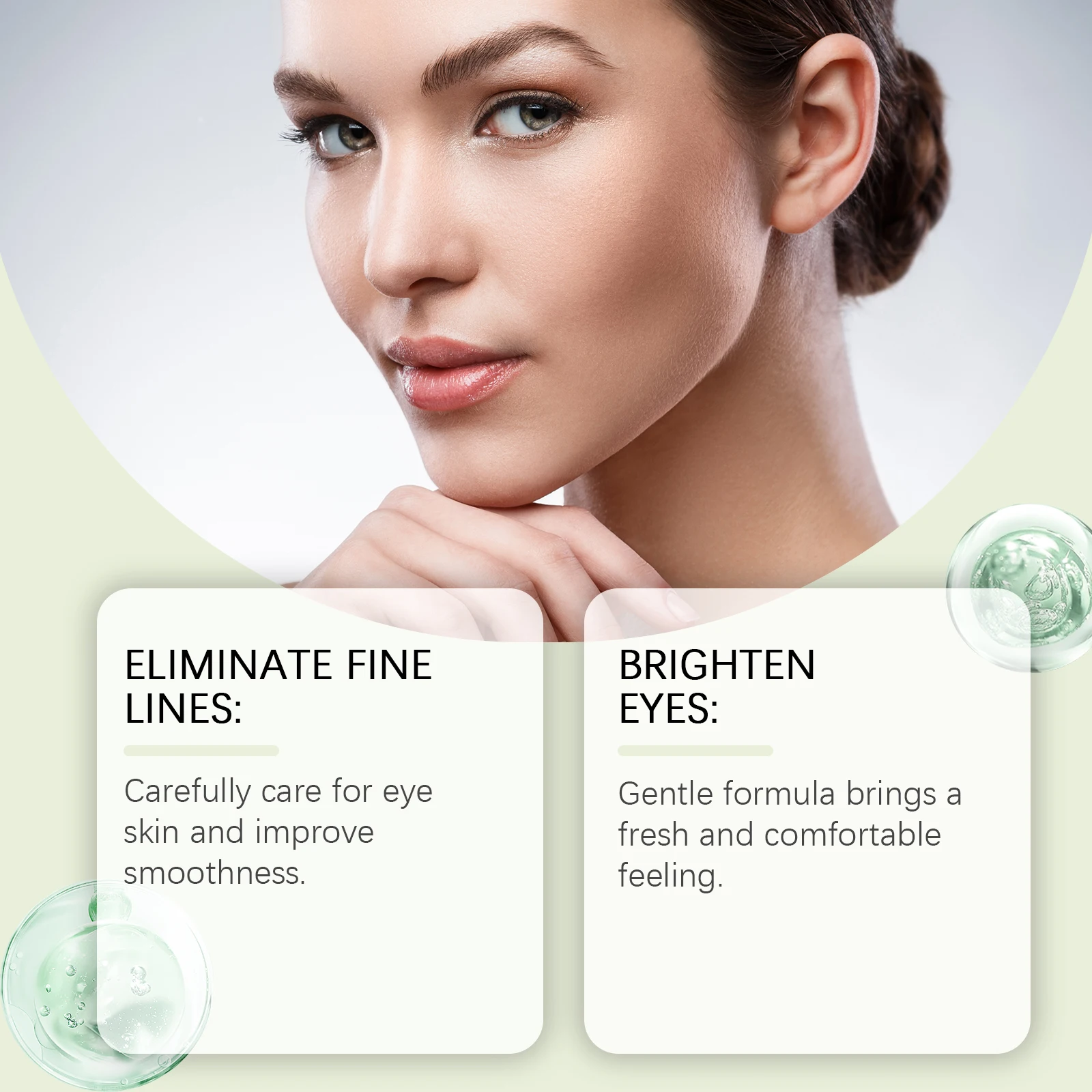 Collagen Eye Serum Cream Anti - Caffeine Eye Serum ulasan dan harga