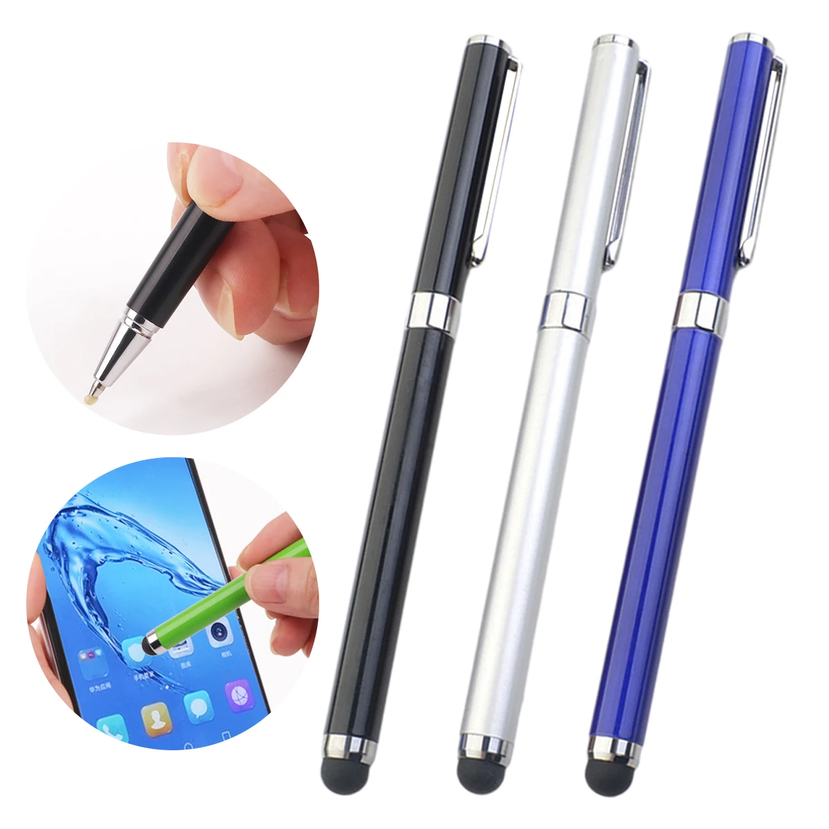 2-in-1-Universal-Eingabestift für iPhone, iPad, Tablet, mobiles Android-Zubehör, Zeichentablett, kapazitiver Bildschirm, Touch-Stift