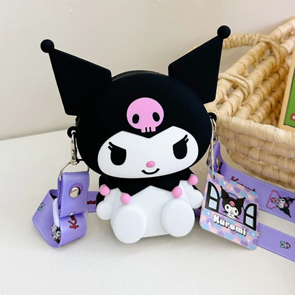 Cartoon Sanrio Kuromi Melody Children Messenger Bag Kawaii Student Backpack Fashion Small Knapsack Children Holiday Gifts