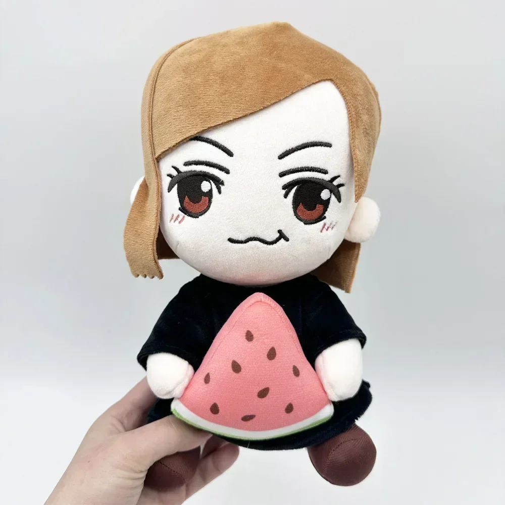 

2024 24cm Jujutsu Kaisen Plush Doll Kugisaki Nobara Watermelon Sitting Taito Plush Cartoon Soft Stuffed Toy Birthday Kids Gifts