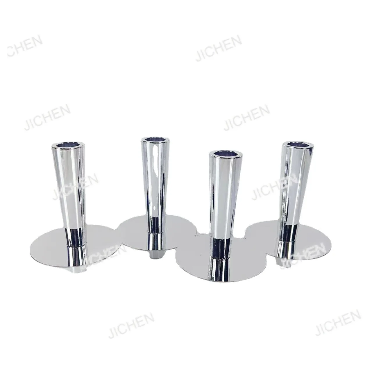 

nNeu silver metal tubular candlestick creative ornament model room living room dining table art decoration