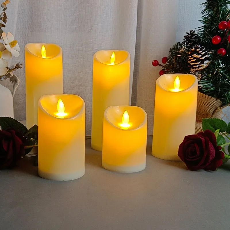 LED Charging Electronic Candle Christmas Halloween Atmosphere  Arrangement Props Remote Control Electronic Candle Light