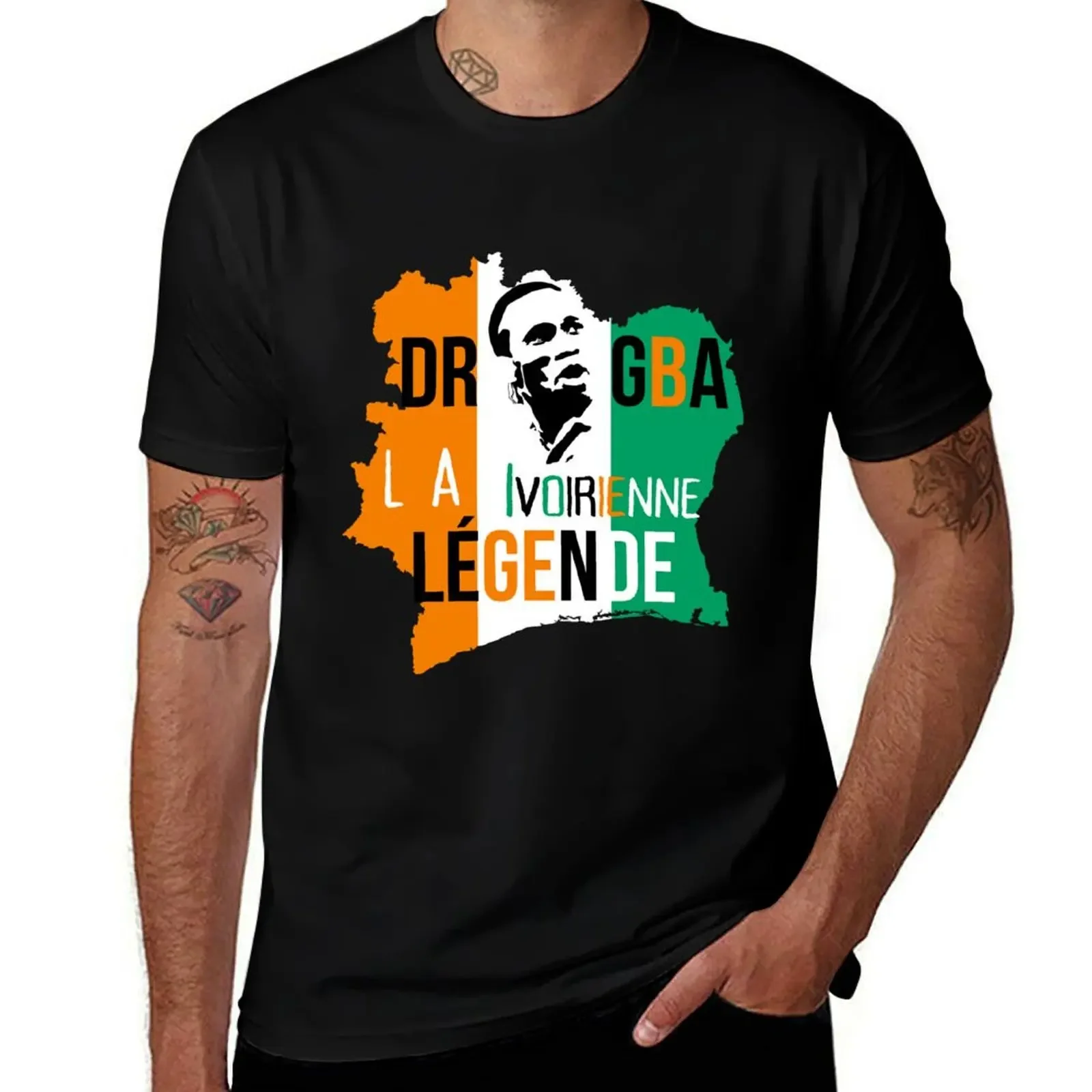 

DROGBA - LA LéGENDE IVOIRIENNE T-Shirt graphic t shirts essential t shirt sweat black t shirts for men