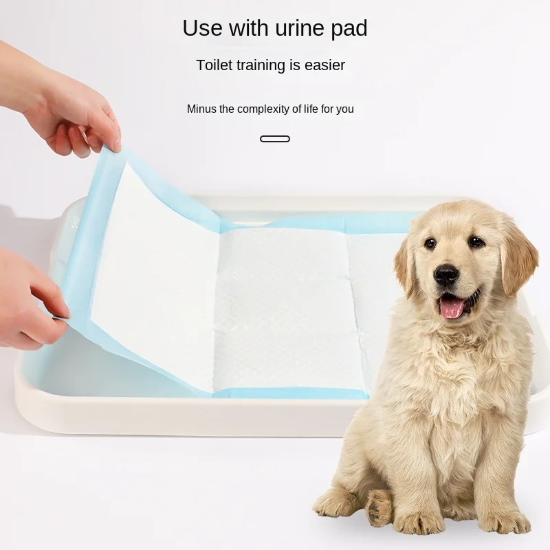 2022 New Banana Column Flat Toilet Pool For Dog Scoop Toilet Easy To Clean Pet Potty Toilet With Column Dog WC Products