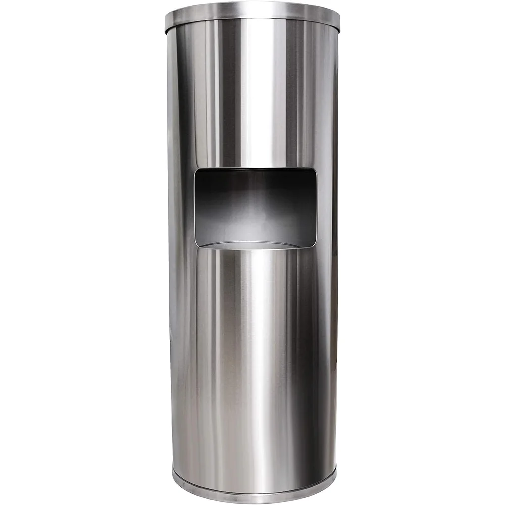 Stainless Steel Floor Stand Wiper Built-in Trash Can Suitable for Sterilization and Sterilization Wipe Refill Roll Perfect
